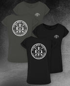 DAMEN T-SHIRT LONG TEE "HYPED BOCK ANGRIFF EST. 1986"