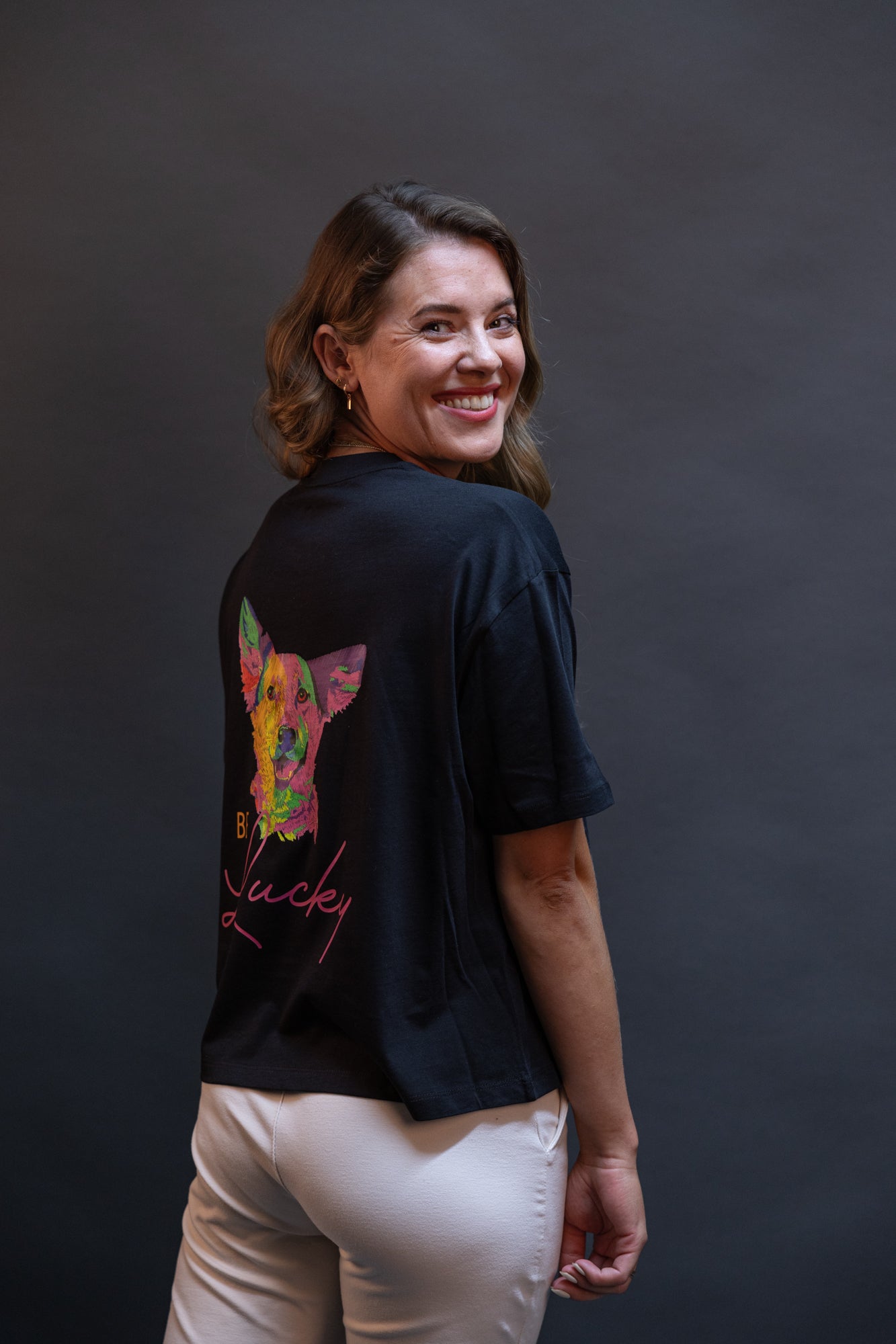 Cropped T-Shirt "Lucky"