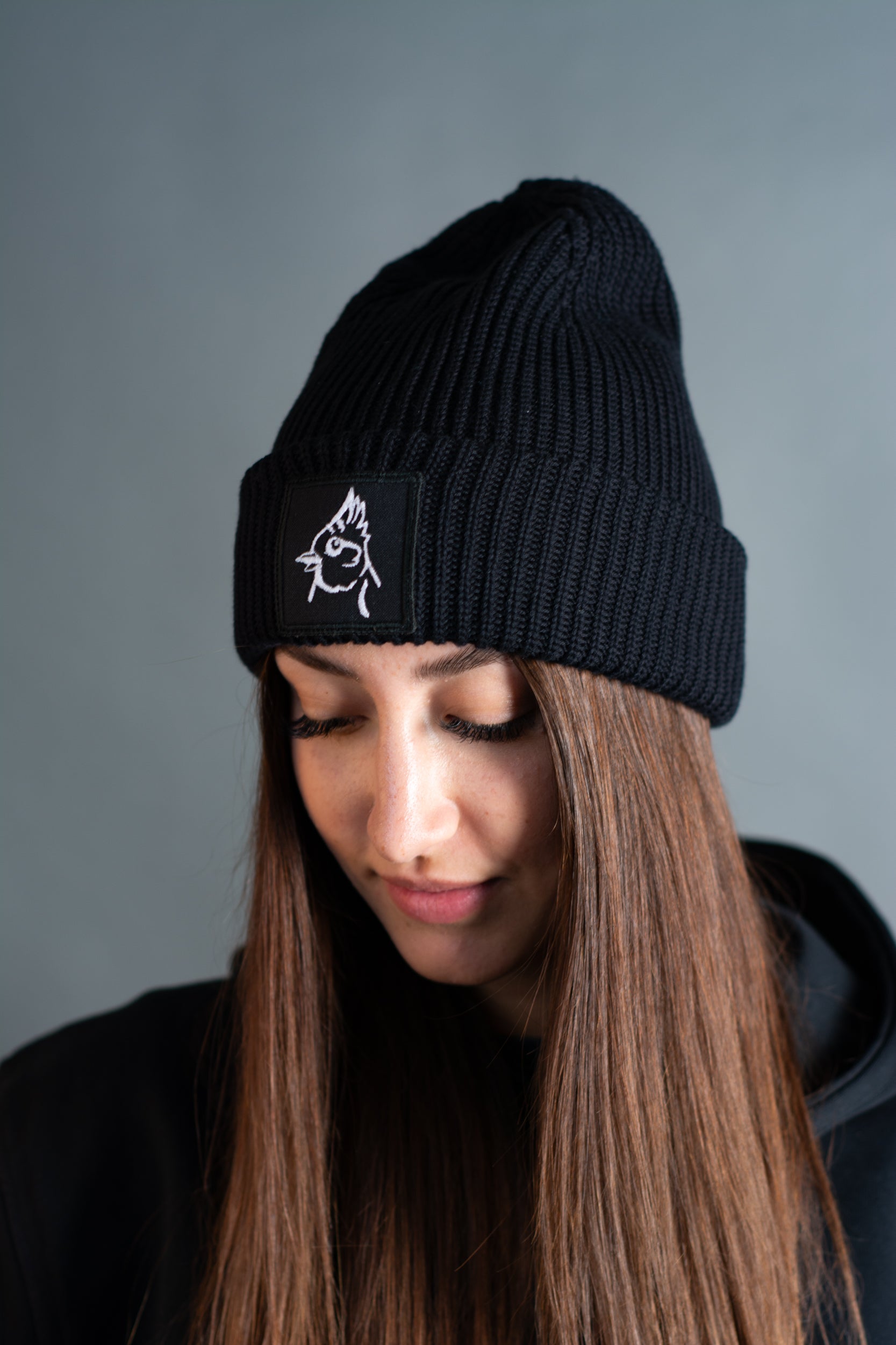 Beanie "Haubenmeise" schwarz