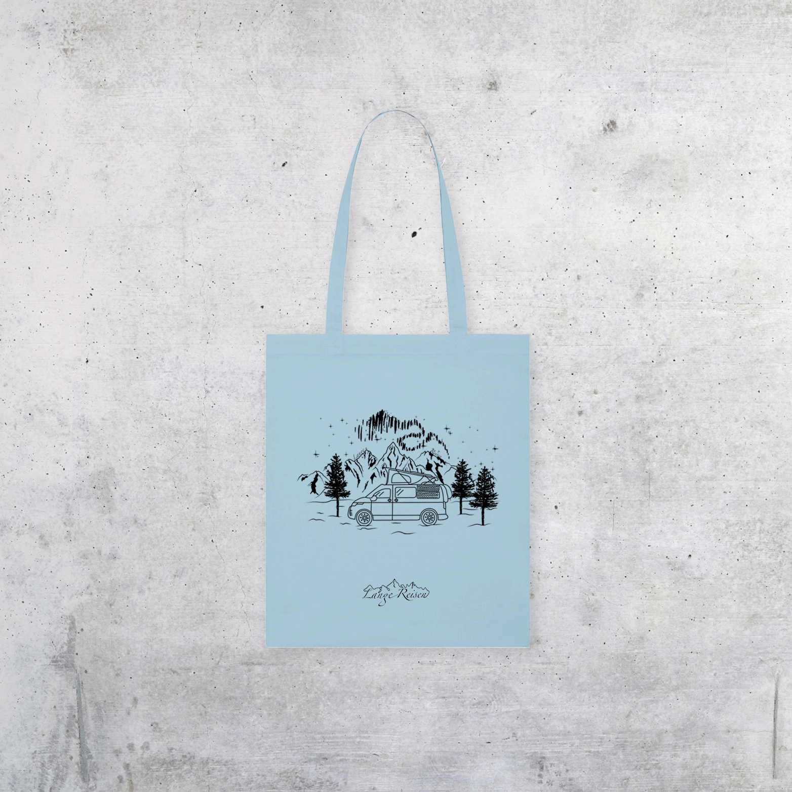Baumwolltasche "Polarlichter"