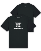 T-Shirt "Frauen sind auch Menschen" oversized